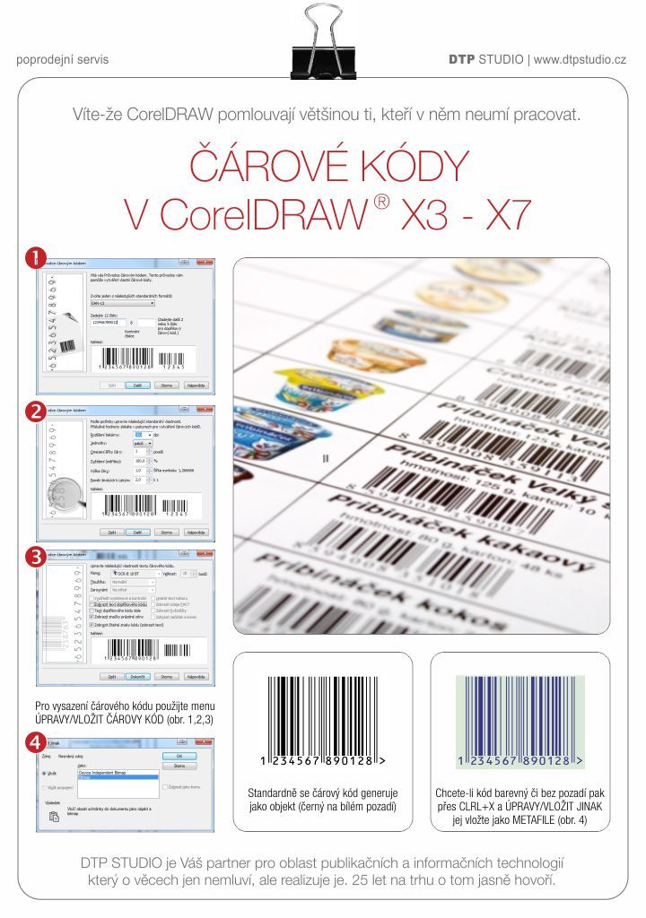 produktovy servis barcode coreldraw